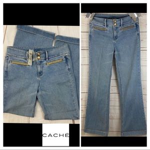 🆕 Y2K Cache Rhinestone Wide Leg Jeans
